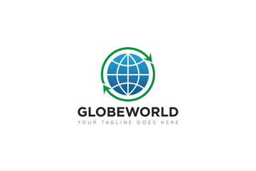 globe logo and icon Vector design Template