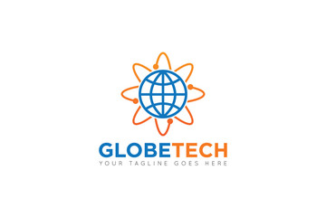 globe logo and icon Vector design Template