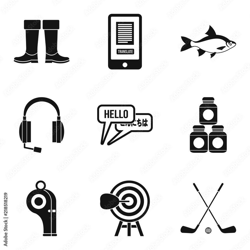 Poster guide icons set. simple set of 9 guide vector icons for web isolated on white background