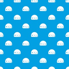 Obraz premium Dutch cheese pattern repeat seamless in blue color for any design. Vector geometric illustration