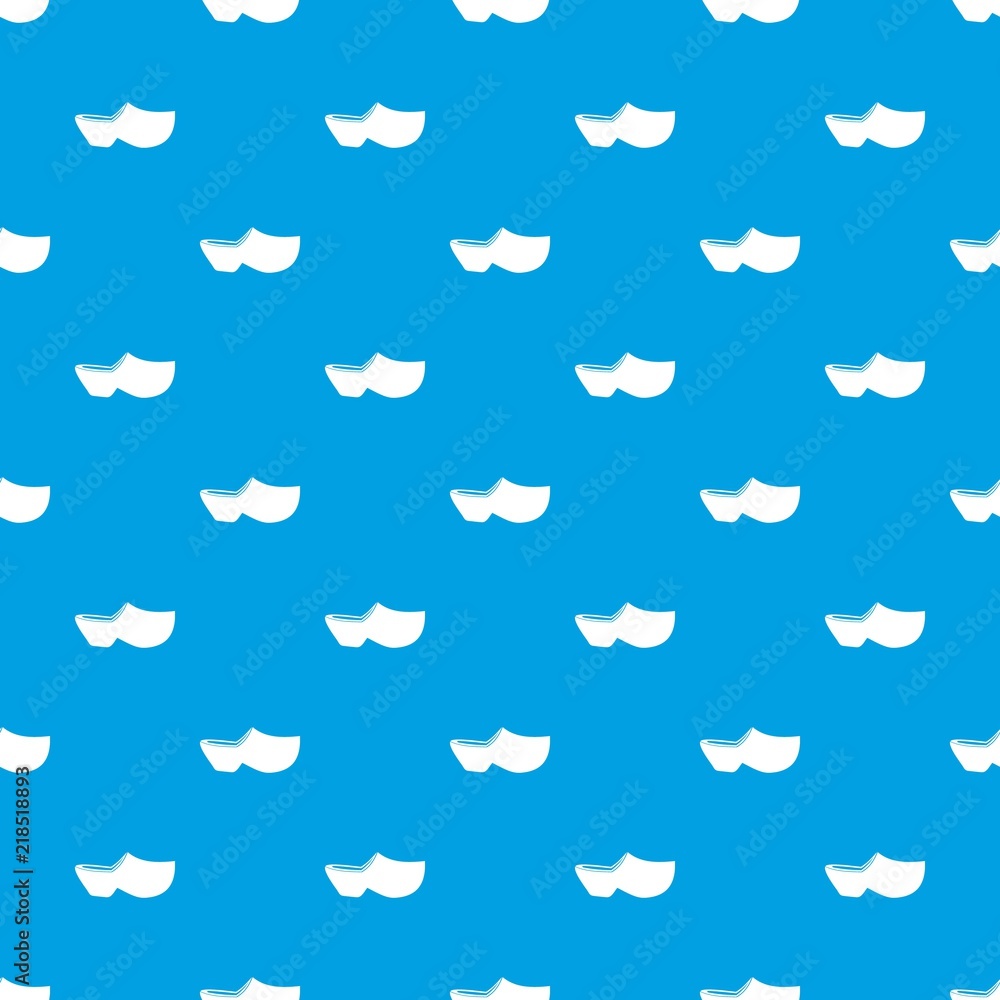 Poster clogs pattern repeat seamless in blue color for any design. vector geometric illustration