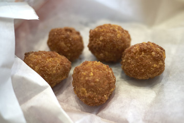 Fried cheese balls