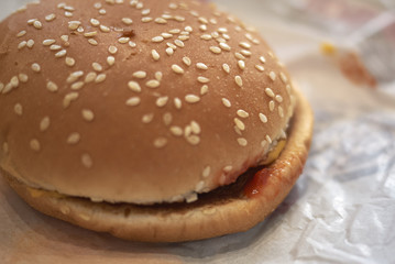 Cheese burger sandwich