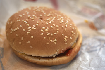 Cheese burger sandwich