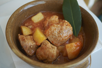 Veal stew with potatoes