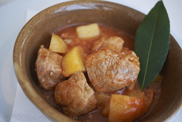 Veal stew with potatoes