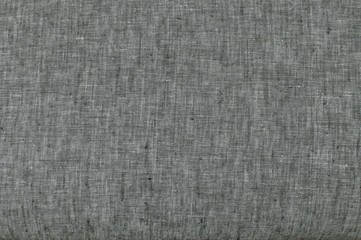 Fototapeta na wymiar Melange gray linen fabric texture surface closeup as textile background