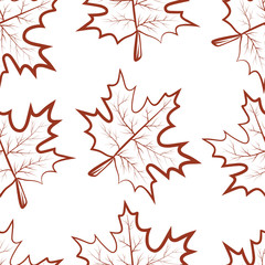 Pattern, Falling fall maple leaf.Autumn pattern