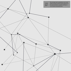 Abstract vector connected structure molecule medicine, science technology and chemistry illustration