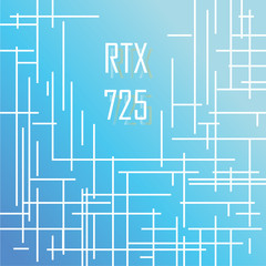 Vector modern abstract pattern with crossed lines on blue background