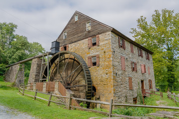 Rock Run Gristmill at Susquehana State Park Maryland corner view