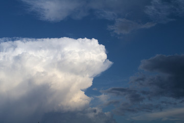 cloud,cumulus,sky,white,blue,nature,air,view,weather,cloudscape