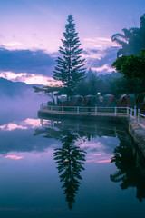 Reservoir at the Sunrise time