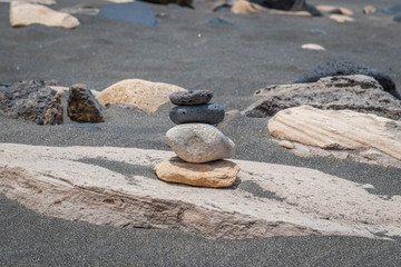 Fototapeta na wymiar Balanced stones