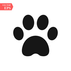Logo paw. Logo animals. The trail legs of the animal