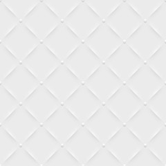 Vector white modern seamless pattern. Volumetric geometric pattern