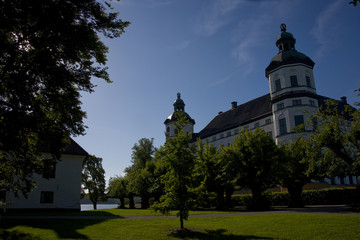 A castle-park-museum named Sko kloster, located on the peninsula Sko, shoe, Stockholm Sweden - obrazy, fototapety, plakaty
