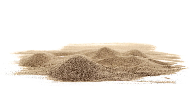 sand pile isolated on white background