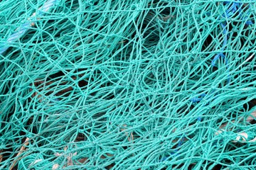 blue fishing net
