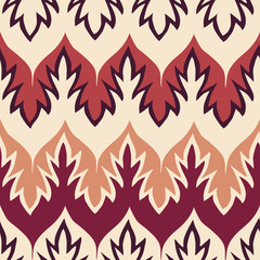 boho seamless pattern with flames