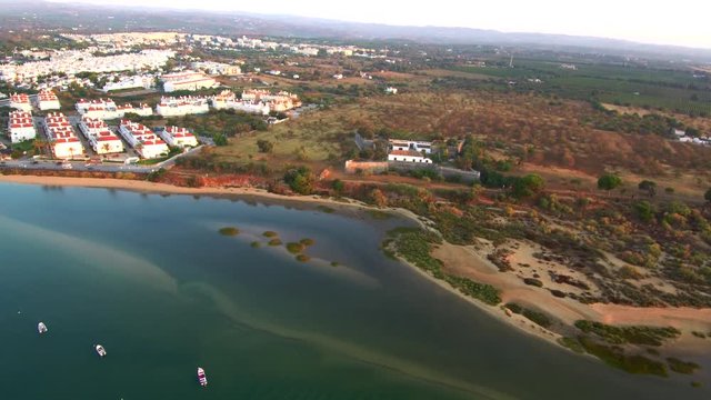 Drone en Algarve de Portugal. Playas de Tavira y Ria Formosa