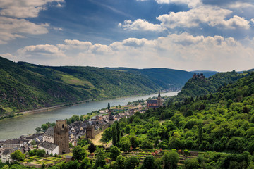 Panorama of the city of Oberwesel