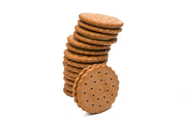 sandwich cookies isolated