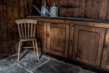 Old Chair In Workshop