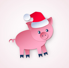 Illustration of New Year Pig