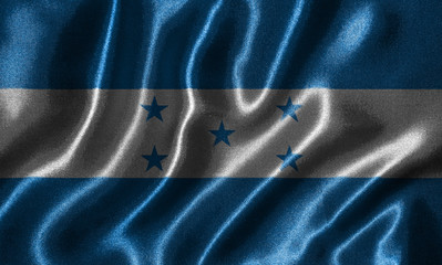 Wallpaper by Honduras flag and waving flag by fabric.