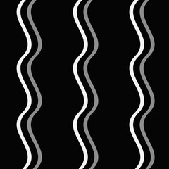 Seamless pattern background with multi-colored wavy lines.