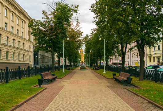 the Dzerzhinsky square, Minsk, Belarus