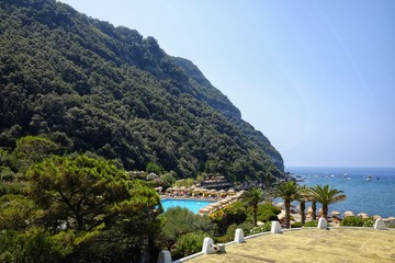 the poseidon gardens in Ischia