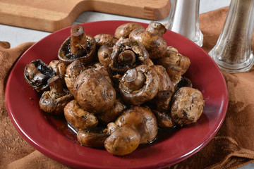 Balsamic Soy Baked Mushrooms