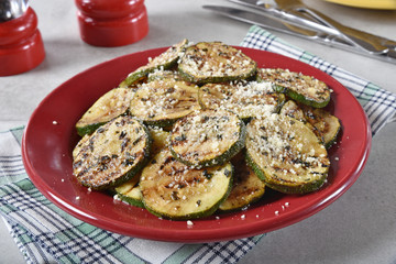 Lemon basil fried zucchini
