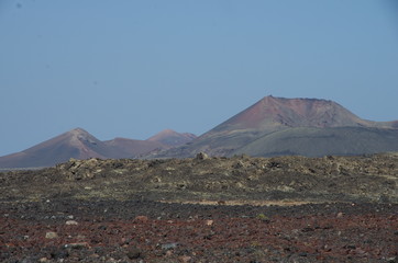 Paysage volcanique lanzarote canaries