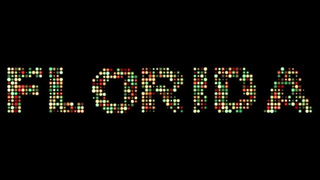 Florida led text