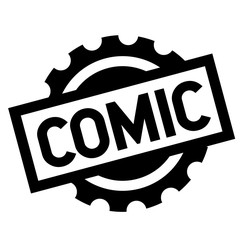comic black stamp