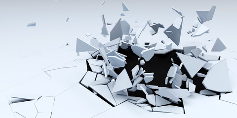 3D Shatter Abstract Wallpaper Background