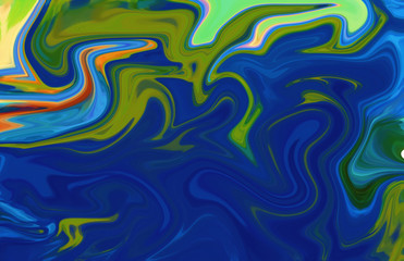 Watercolor marble art. Liquid paint swirls. Colorful texture background. Multicolored wallpaper graphic design. Pattern for creating artworks and prints.