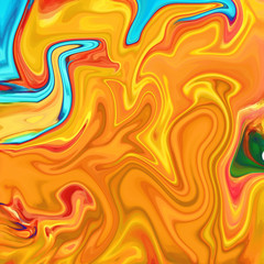 Watercolor marble art. Liquid paint swirls. Colorful texture background. Multicolored wallpaper graphic design. Pattern for creating artworks and prints.