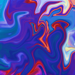 Watercolor marble art. Liquid paint swirls. Colorful texture background. Multicolored wallpaper graphic design. Pattern for creating artworks and prints.