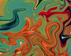 Watercolor marble art. Liquid paint swirls. Colorful texture background. Multicolored wallpaper graphic design. Pattern for creating artworks and prints.