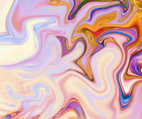 Watercolor marble art. Liquid paint swirls. Colorful texture background. Multicolored wallpaper graphic design. Pattern for creating artworks and prints.