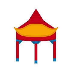 Traditional asian building icon