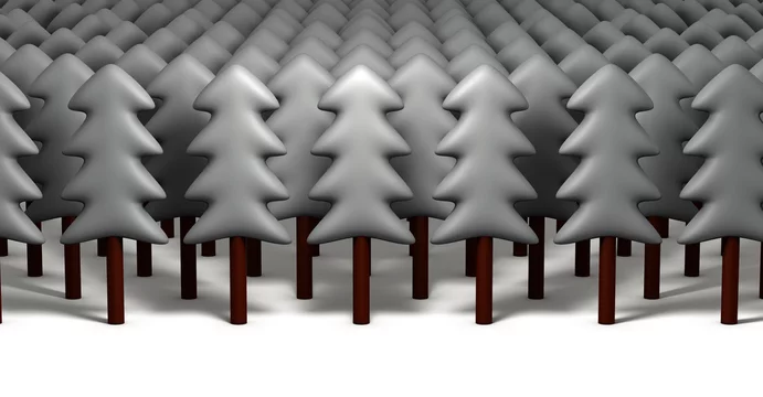 密集した冬の針葉樹林 Stock イラスト Adobe Stock