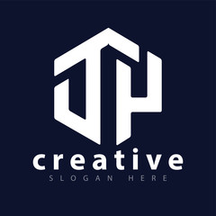 DY Initial letter hexagonal logo vector