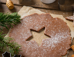 gingerbread cookie baking