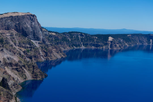 Crater lake in Oregon, the deepest lake in North America © Mary Monson