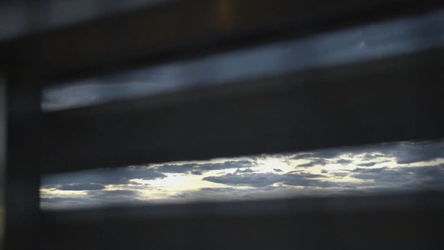a dramatic dark sunset sky with dark elements